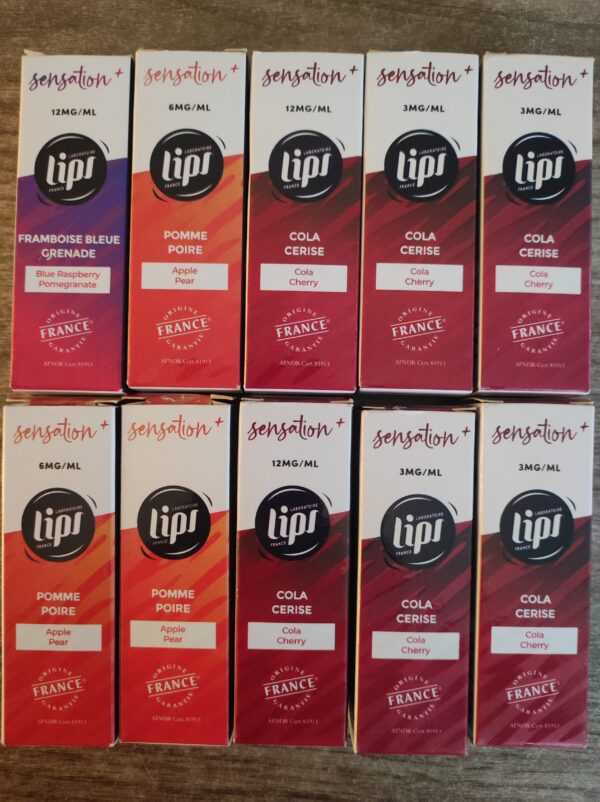 ANTI-GASPI | PACK LOT 10 Flacons E-liquide saveurs fruités – Lips / French Liquide